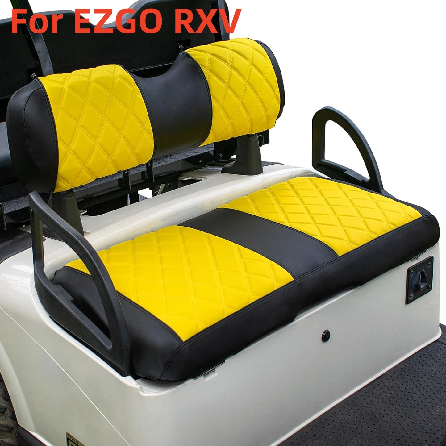 Nokins Seat Cover (Black & Yellow) EZGO RXV