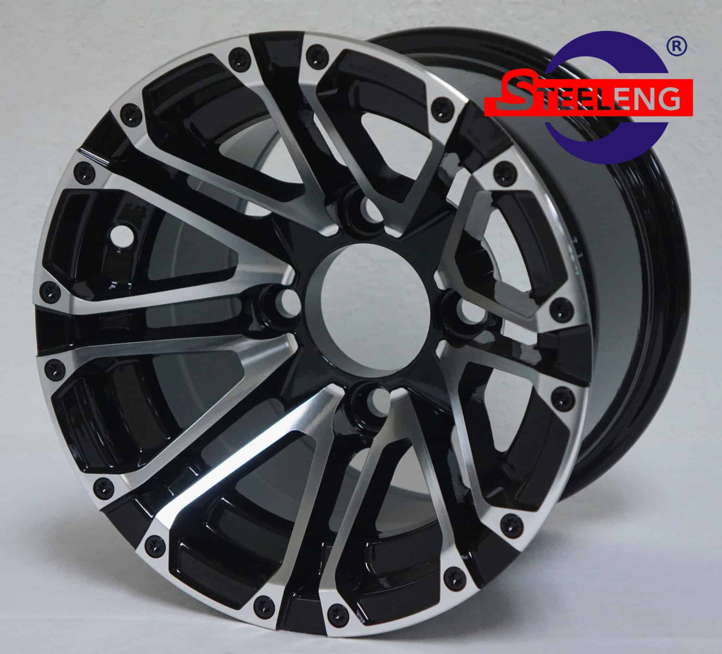 SGC 10″ Lancer Machined/Black Wheel – Aluminum Alloy