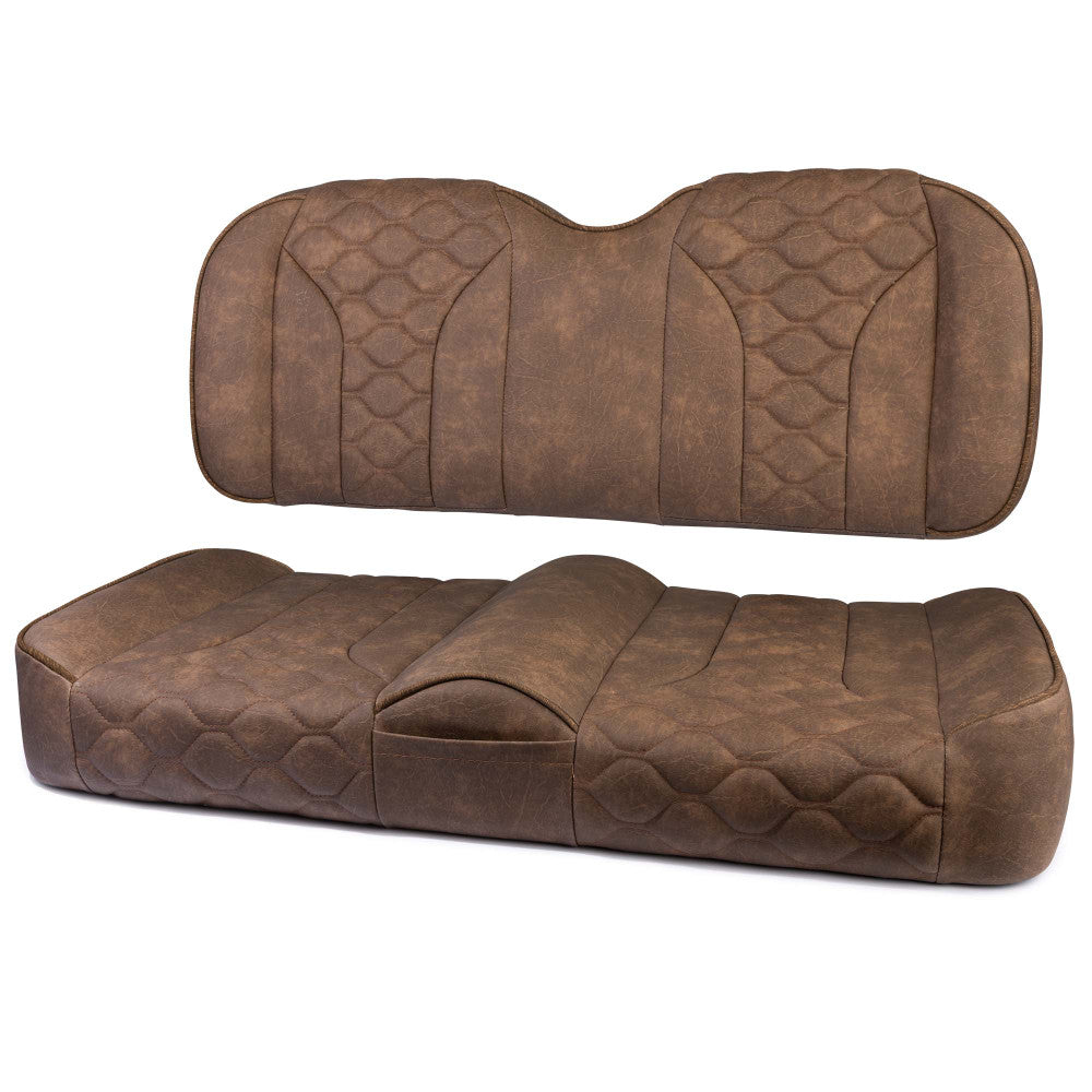 MODZ® FS2 CUSTOM FRONT SEAT - BROWN BASE: Fits: Yamaha G29 Drive (2007-2016)/ Drive 2 (2017+)