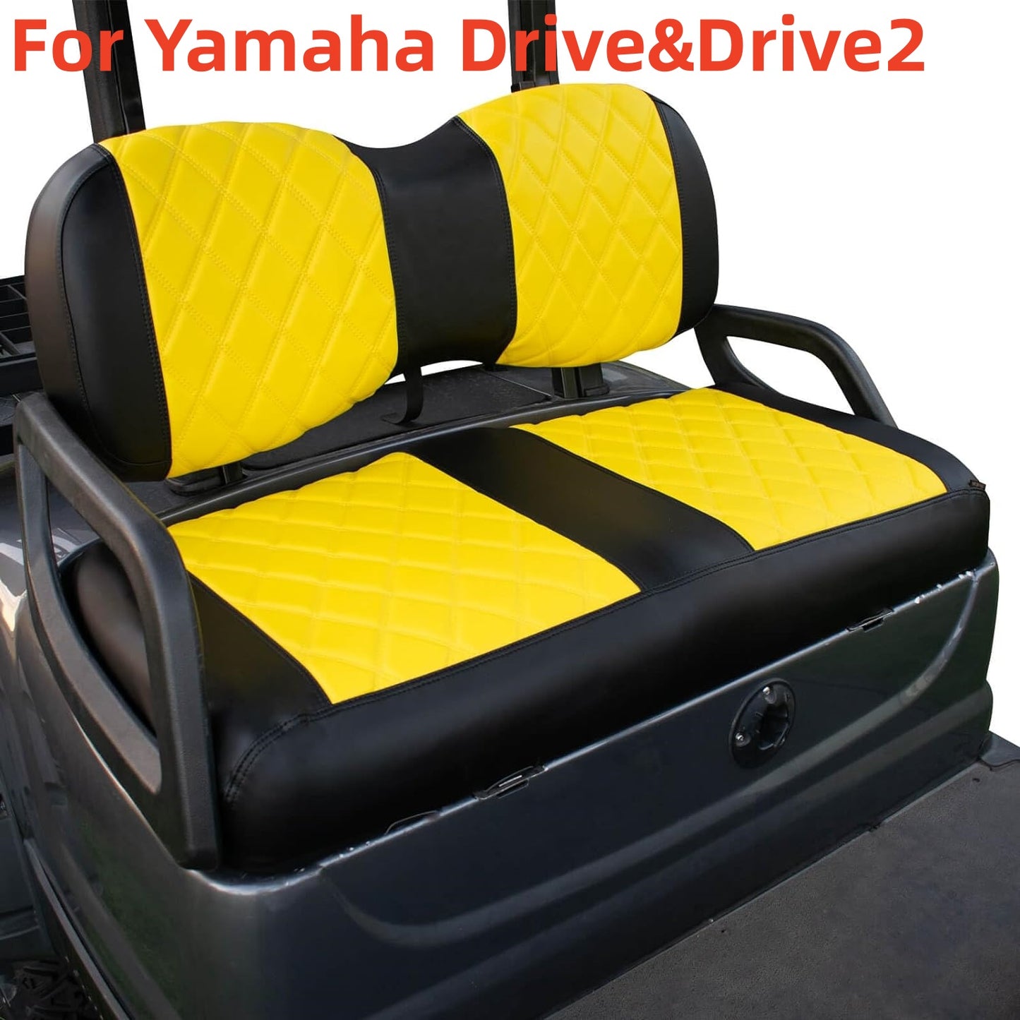 Nokins Seat Cover (Black & Yellow) Yamaha Drive & Drive 2