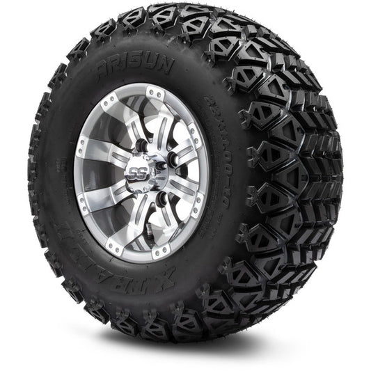 MODZ® 10" Tempest Gunmetal Wheels on 22x11.00-10 X-Trail All-Terrain Tires