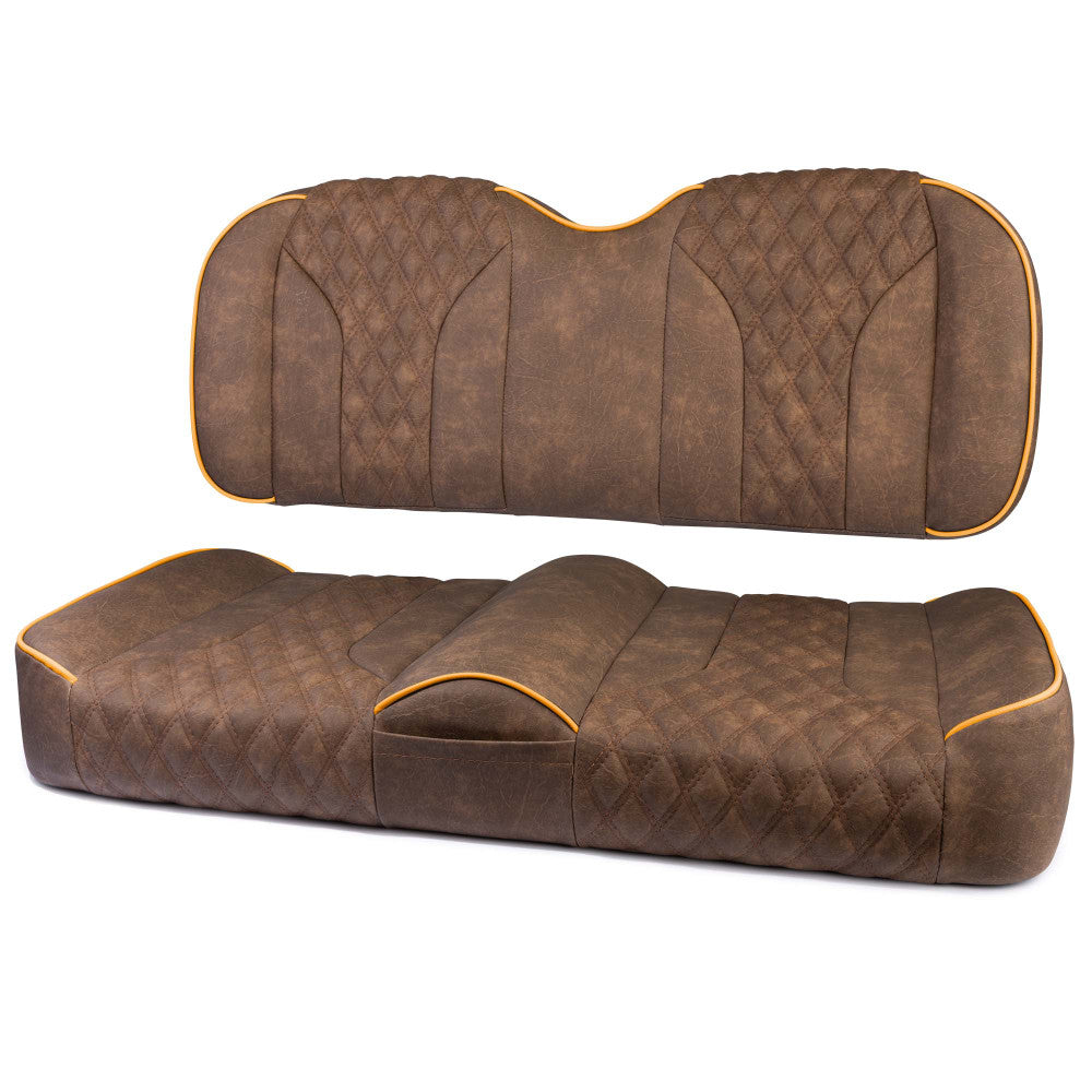 MODZ® FS2 CUSTOM FRONT SEAT - BROWN BASE: Fits: Yamaha G29 Drive (2007-2016)/ Drive 2 (2017+)