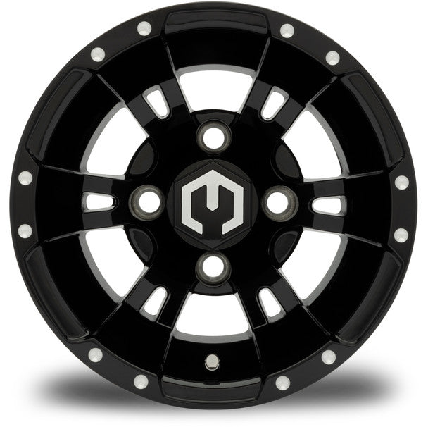 MODZ® Ambush Glossy Black 10" Golf Cart Wheel