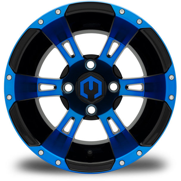 MODZ® Ambush Blue & Black 12" Golf Cart Wheel