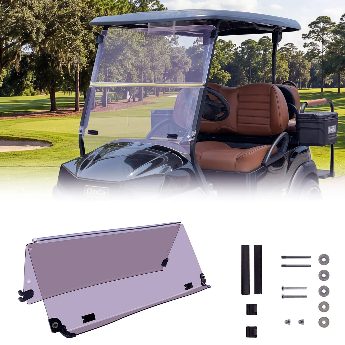 Club Car Tempo/Precedent Tinted Windshield (2004+)