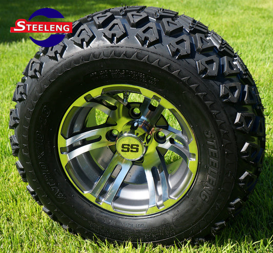 STEELENG 10” Machined/Gunmetal ‘BULLDOG' wheels with 20"x10"-10" All Terrain tires