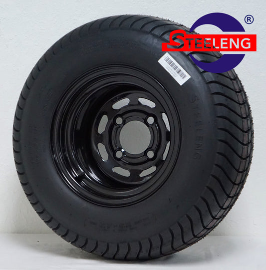 STEELENG 10” Black Steel Wheel’ wheels with 205/65-10 Street Tires