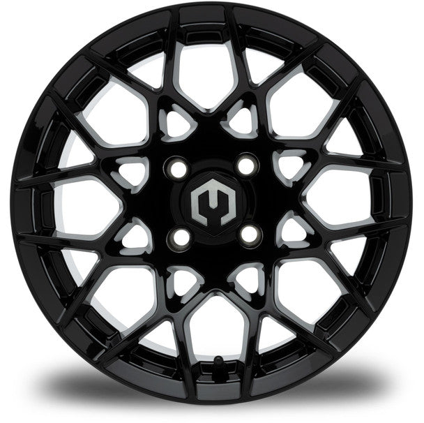 MODZ® Blitz Glossy Black 14" Golf Cart Wheel