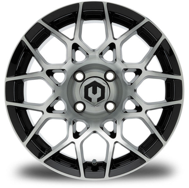 MODZ® Blitz Machined Black 14" Golf Cart Wheel