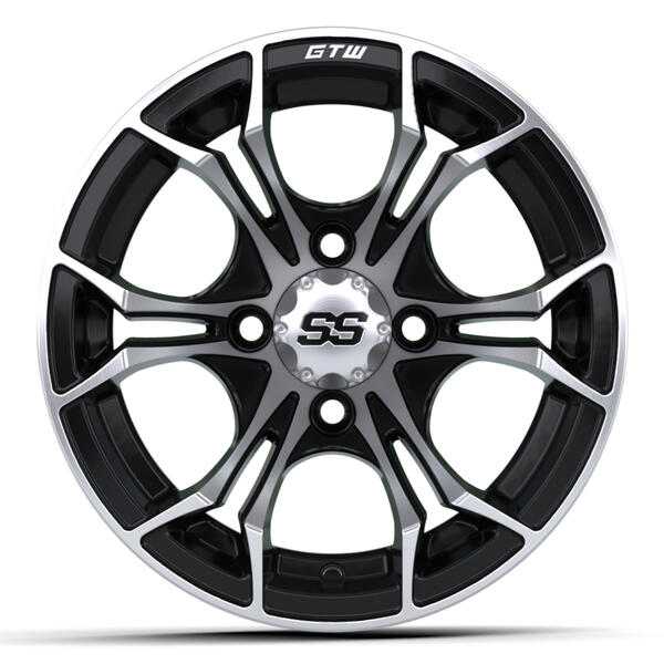 12″ GTW® Spyder Wheel – Black with Machined Accents