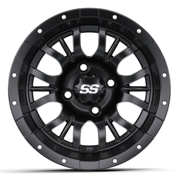 12x7 Matte Black Diesel Wheel