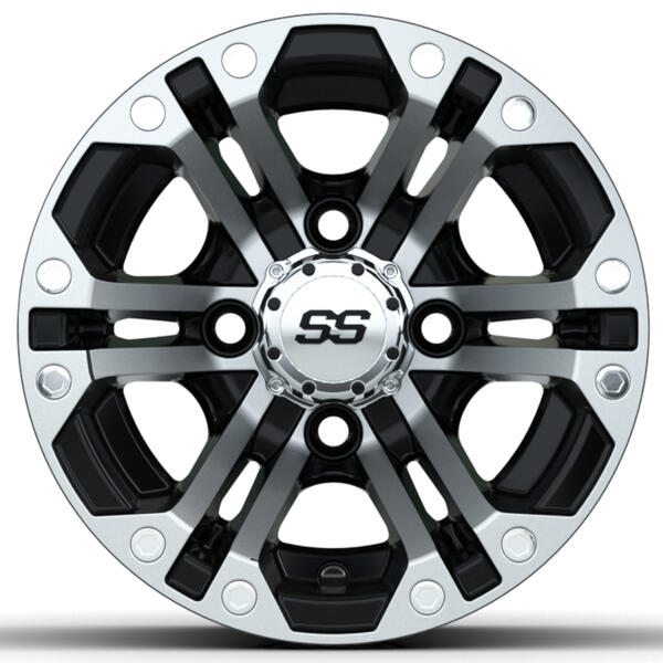 10″ GTW® Specter Black with Machined Accents Wheel