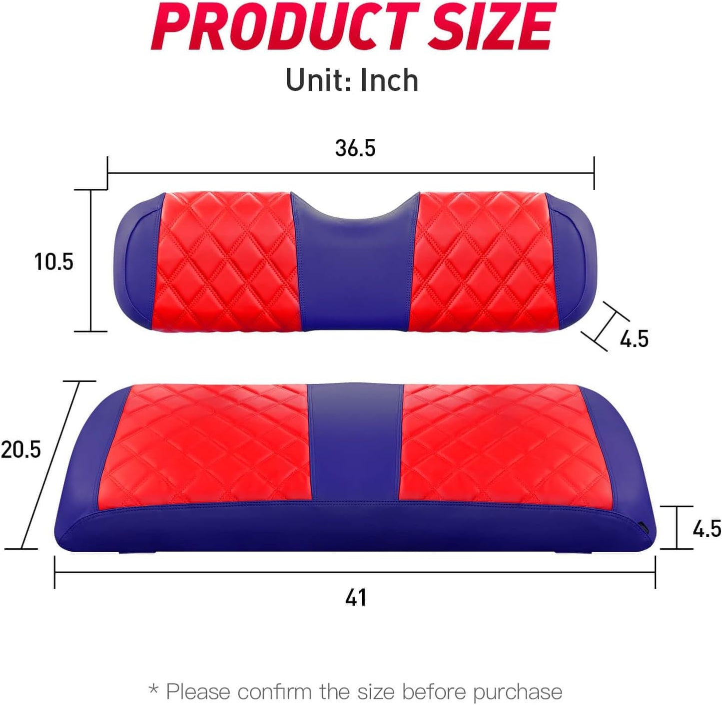 Nokins Seat Cover (Red & Blue) EZGO TXT