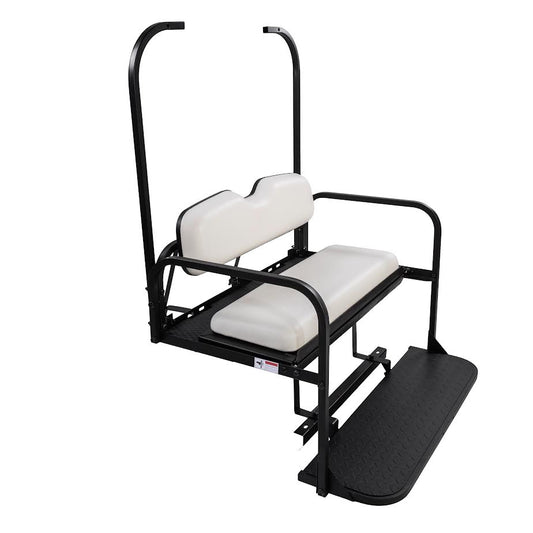 Club Car DS Older Style Rear Seat Kit 1982-2000.5 (White Cushions)