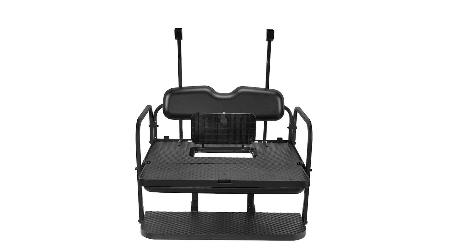 Club Car Precedent/ Tempo Rear Seat Kit (Black Cushions)