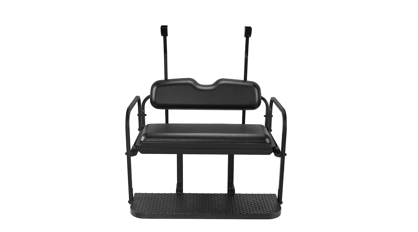 Club Car Precedent/ Tempo Rear Seat Kit (Black Cushions)