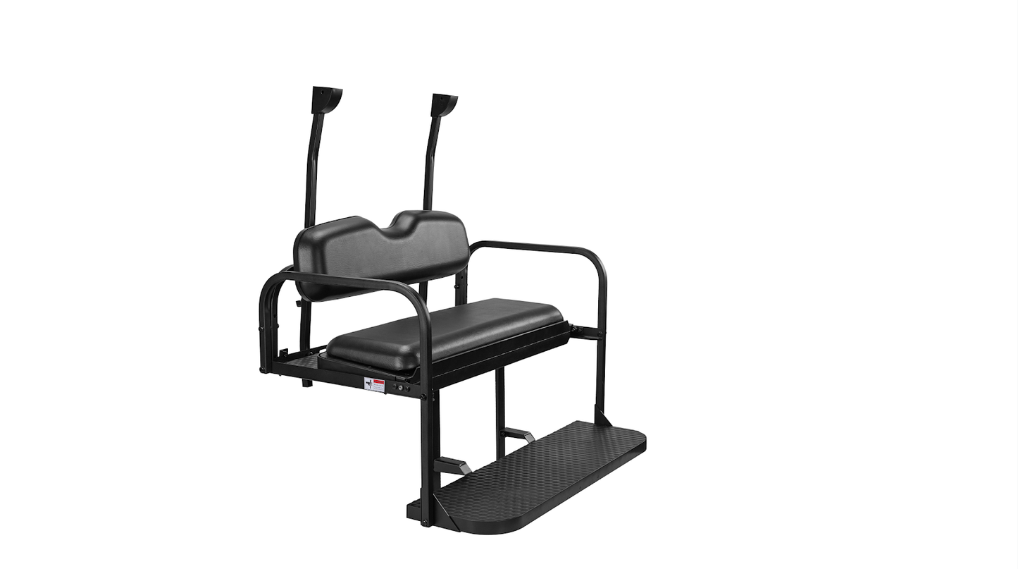 Club Car Precedent/ Tempo Rear Seat Kit (Black Cushions)