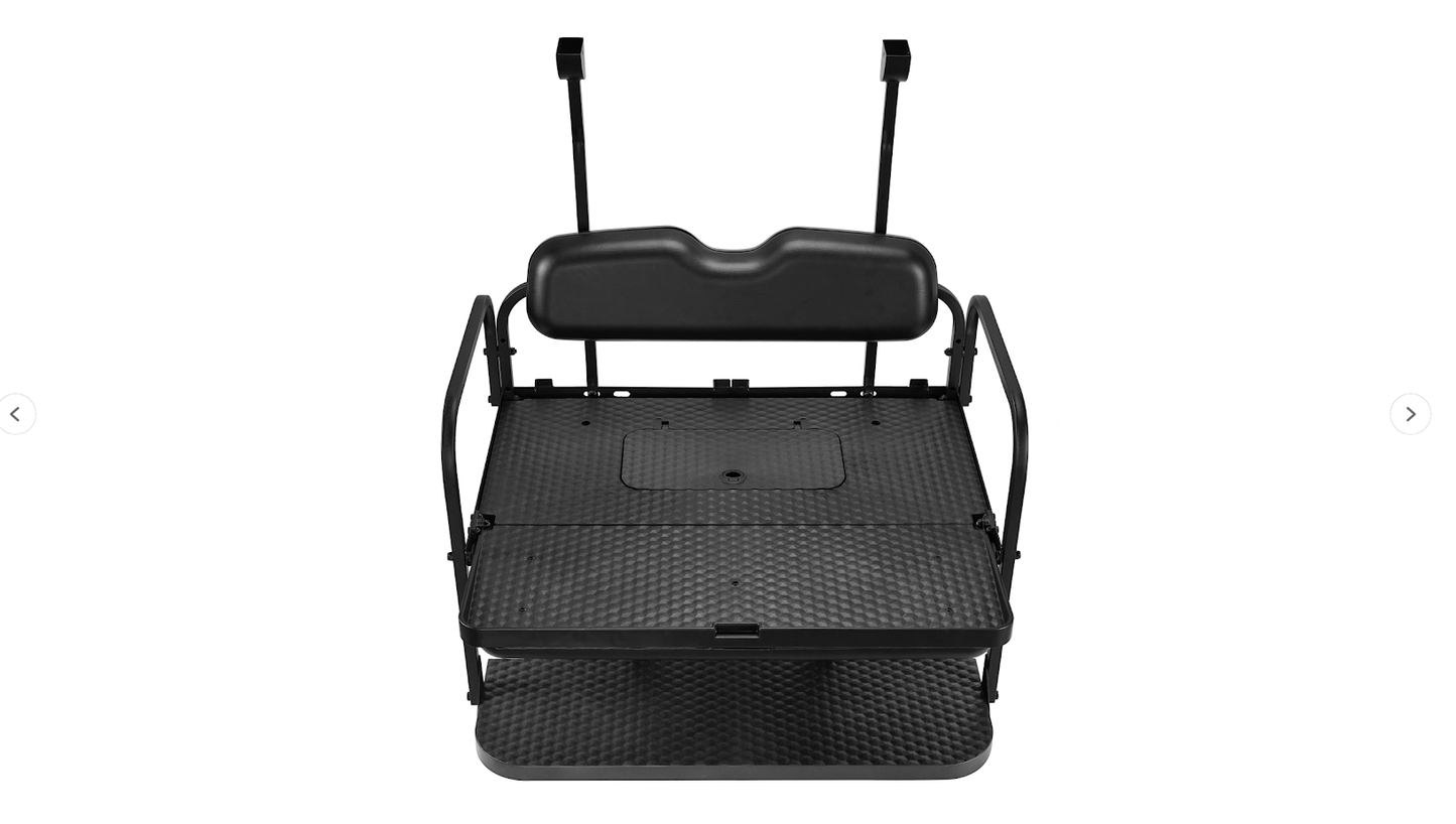 Club Car Precedent/ Tempo Rear Seat Kit (Black Cushions)