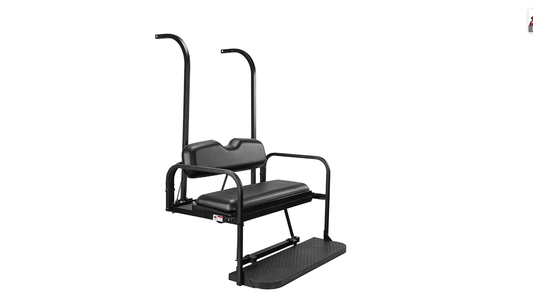 Club Car DS Older Style Rear Seat Kit 1982-2000.5 (Black Cushions)