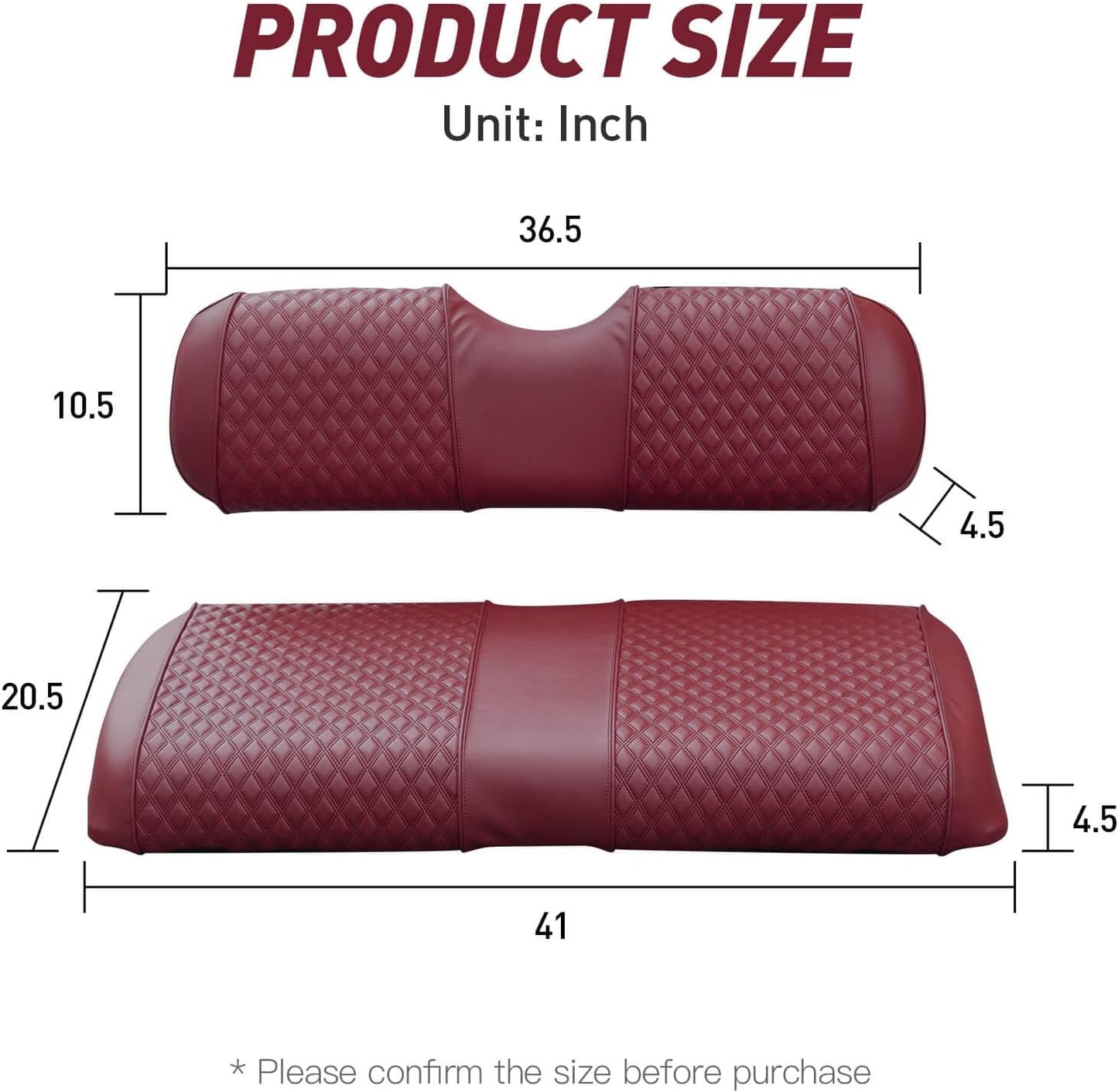 Nokins Seat Cover (Burgundy) EZGO TXT