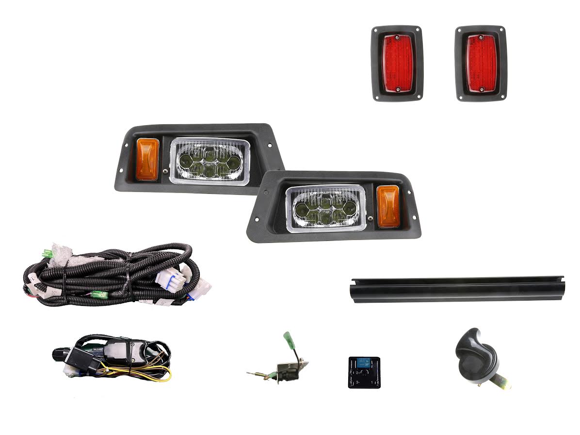 Yamaha G14 - G22 Deluxe Street Legal LED Light Kit (12v to 48V)