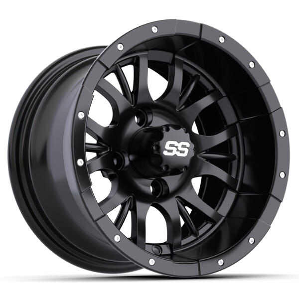 12x7 Matte Black Diesel Wheel