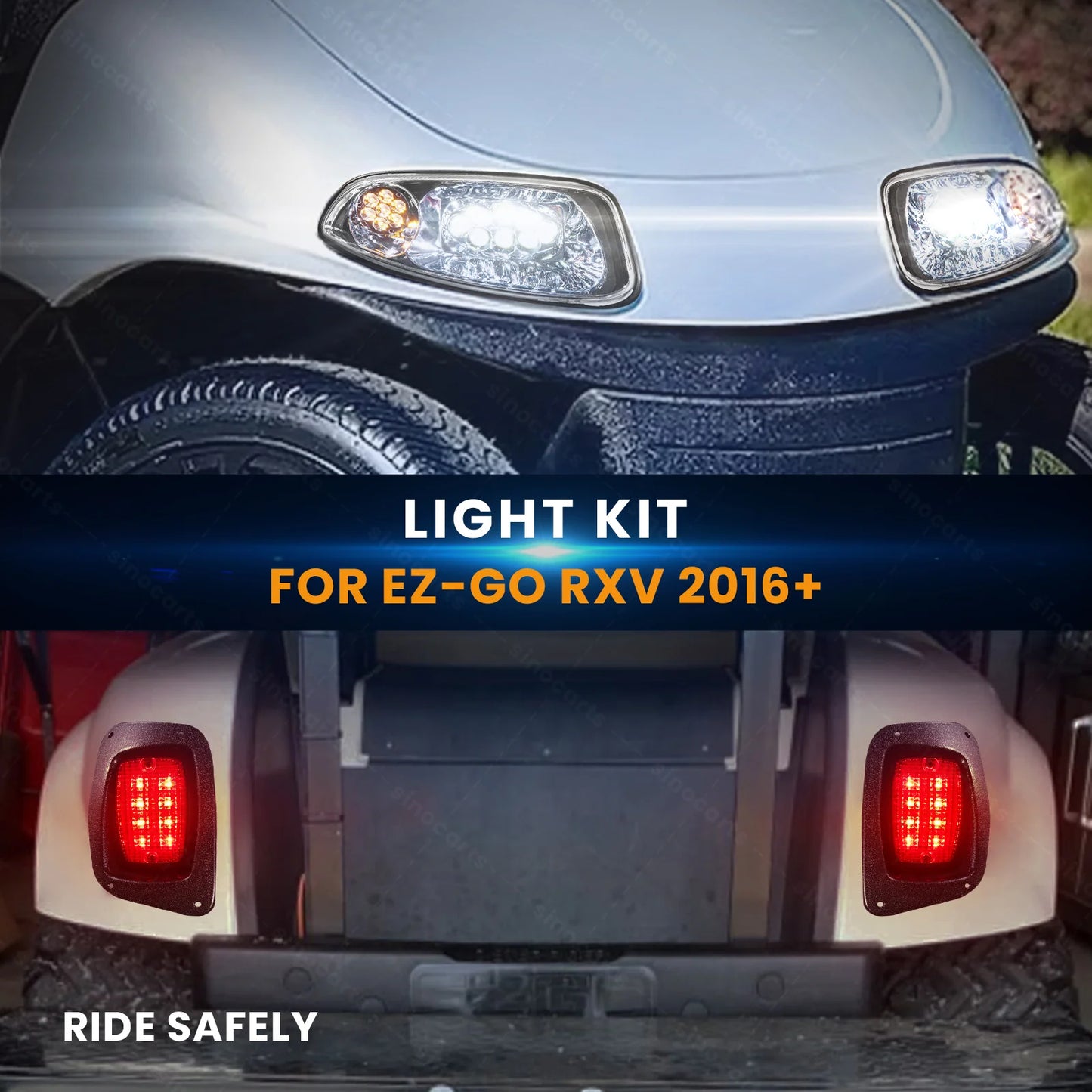 EZGO RXV 2016+ LED Basic Light Kit 12V-48V