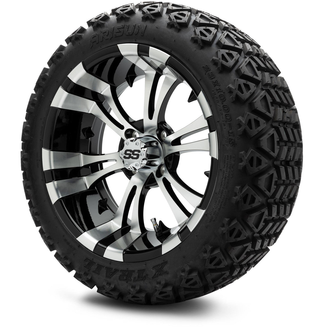 MODZ® 15" Vampire Machined Black Wheels & 23x10x15 Off-Road Tires