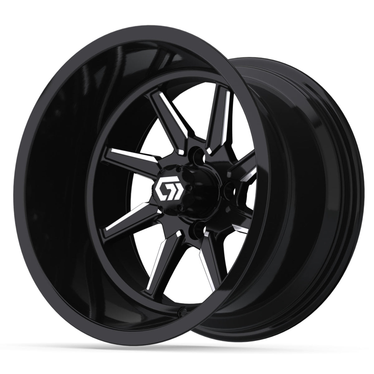 15″ GTW® Reaper Black/Machined Ultra-Wide Wheel