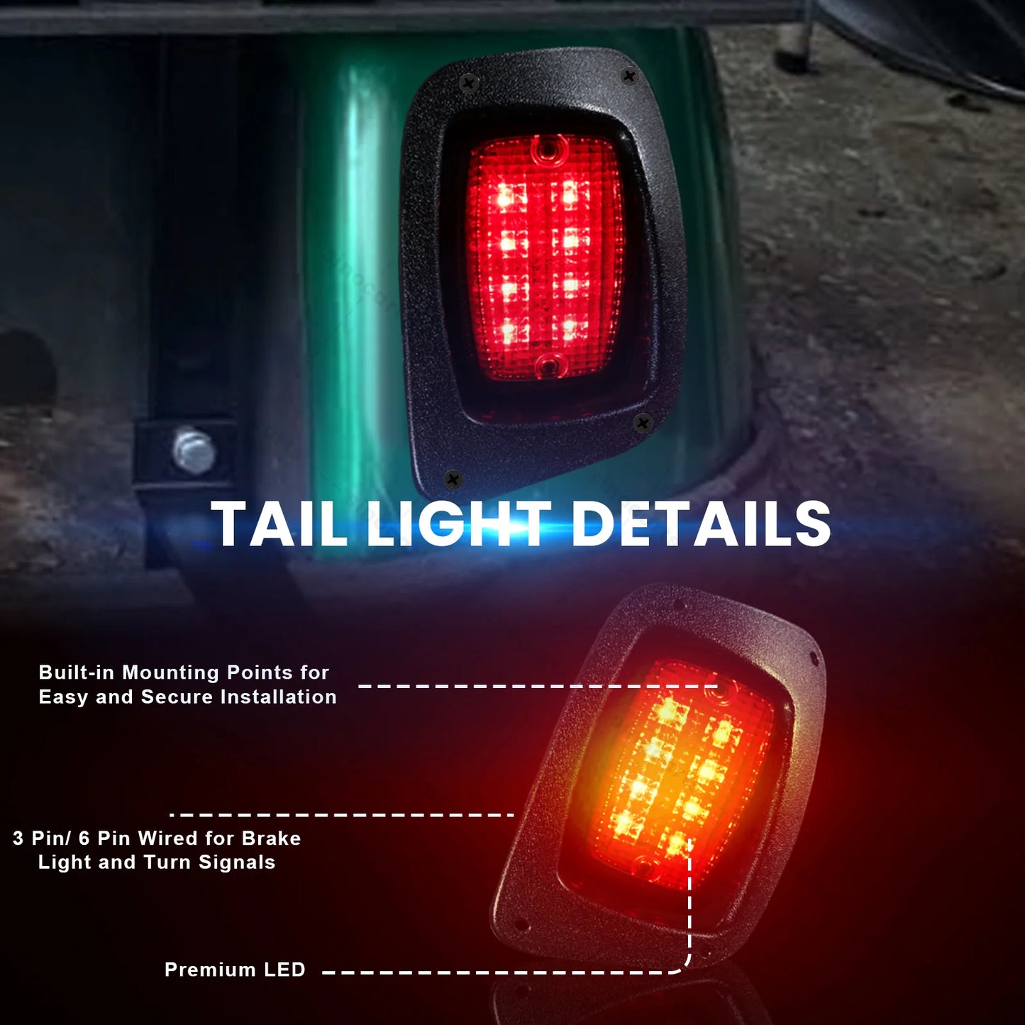 EZGO RXV 2016+ LED Basic Light Kit 12V-48V