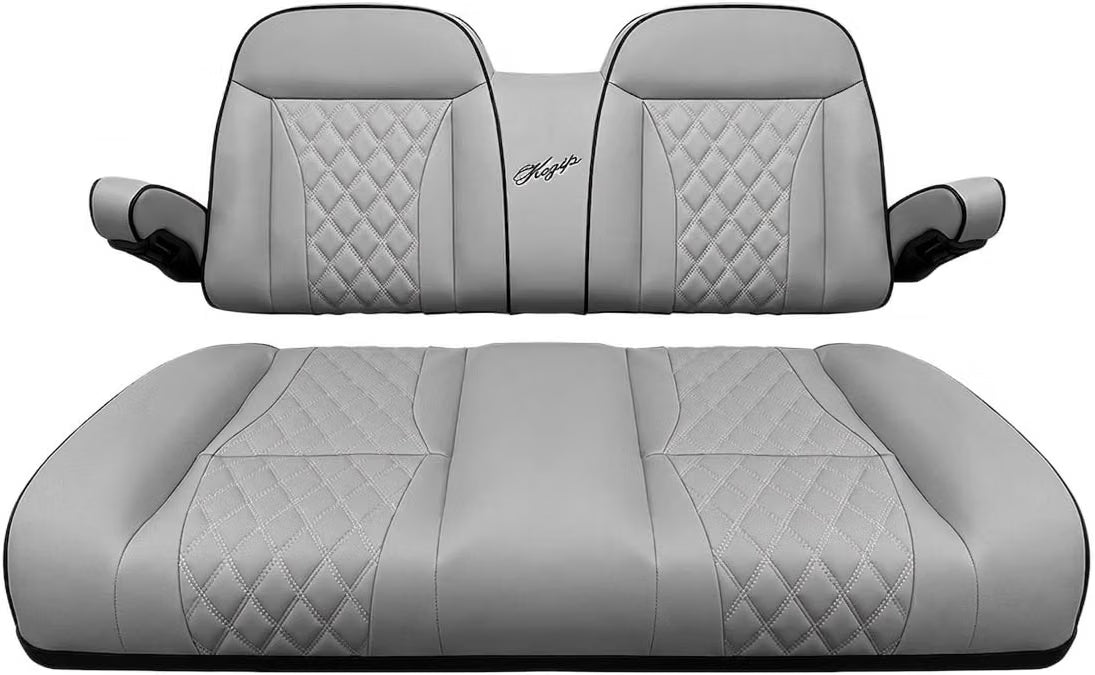 CLUB CAR PRECEDENT/TEMPO GOLF CART FRONT SEAT/BACKREST CUSHION SET GRAY
