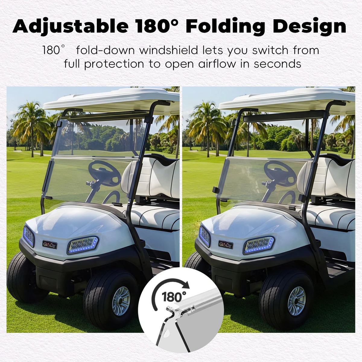 Club Car Precedent/ Tempo Clear Windshield (2004+)
