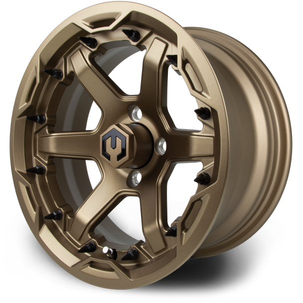 MODZ® Gladiator Matte Bronze 14" Golf Cart Wheel