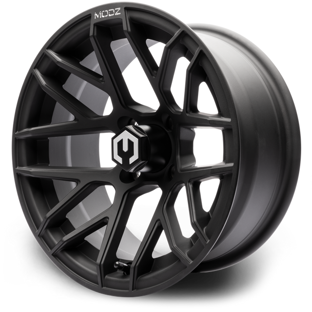 MODZ® Matrix Matte Black 14" Golf Cart Wheel