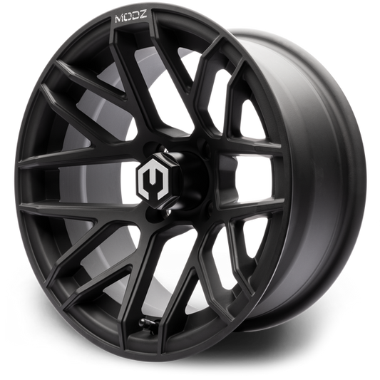 MODZ® Matrix Matte Black 14" Golf Cart Wheel