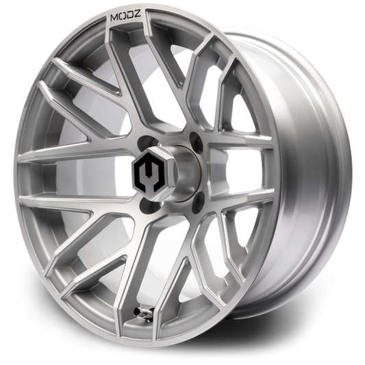 MODZ® Matrix Silver 14" Golf Cart Wheel