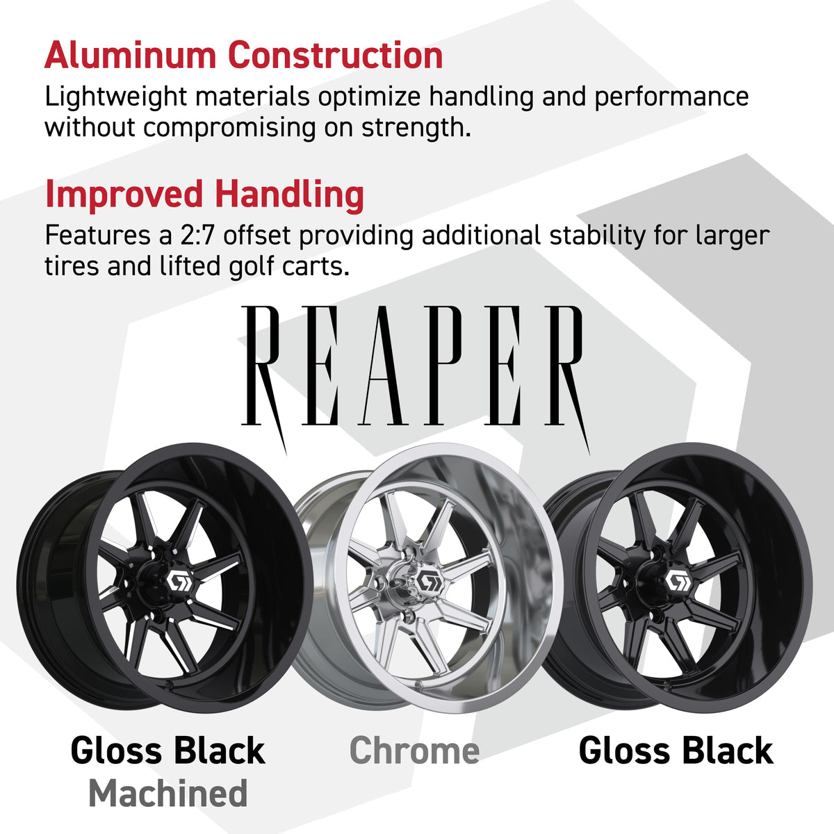 15″ GTW® Reaper Gloss Black Ultra-Wide Wheel