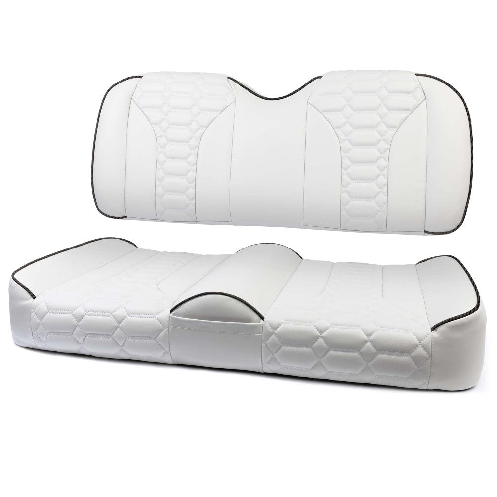 MODZ® FS2 CUSTOM FRONT SEAT - WHITE BASE Fits: EZGO TXT (1995+)/RXV (2008+)