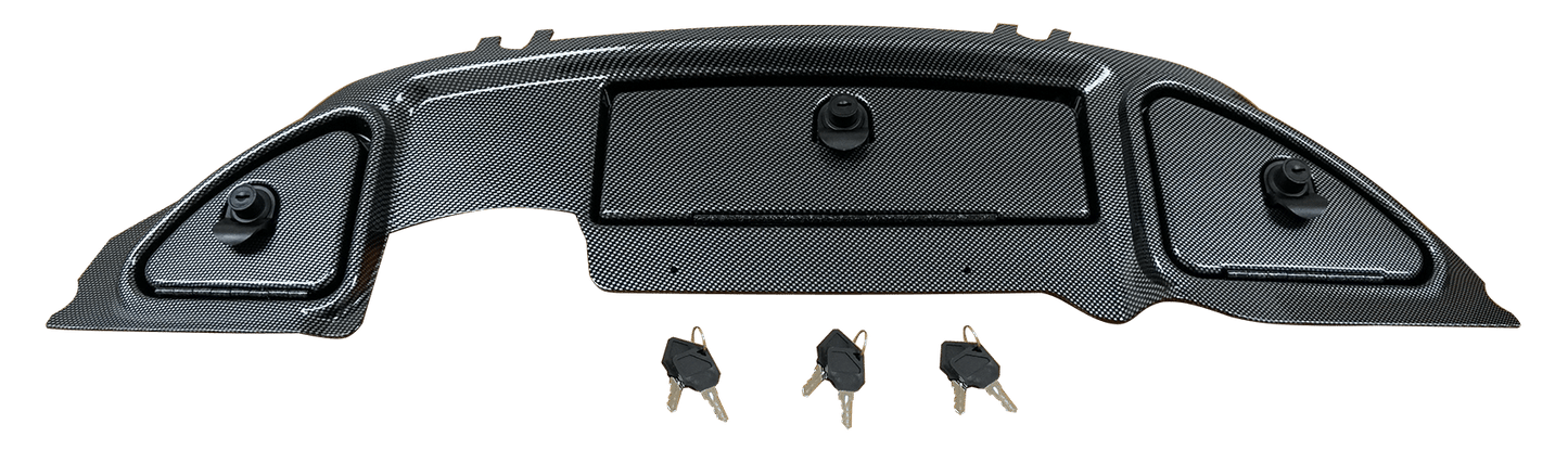 SGC CLUB CAR PRECEDENT REPLACEMENT CARBON FIBER DASHBOARD W/ LOCKING GLOVE BOXES (2008-UP)