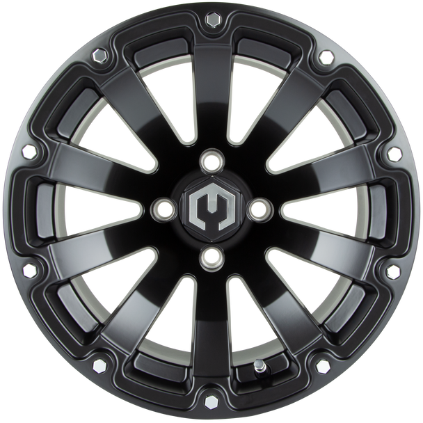 MODZ® Bomber Matte Black 14" Golf Cart Wheel