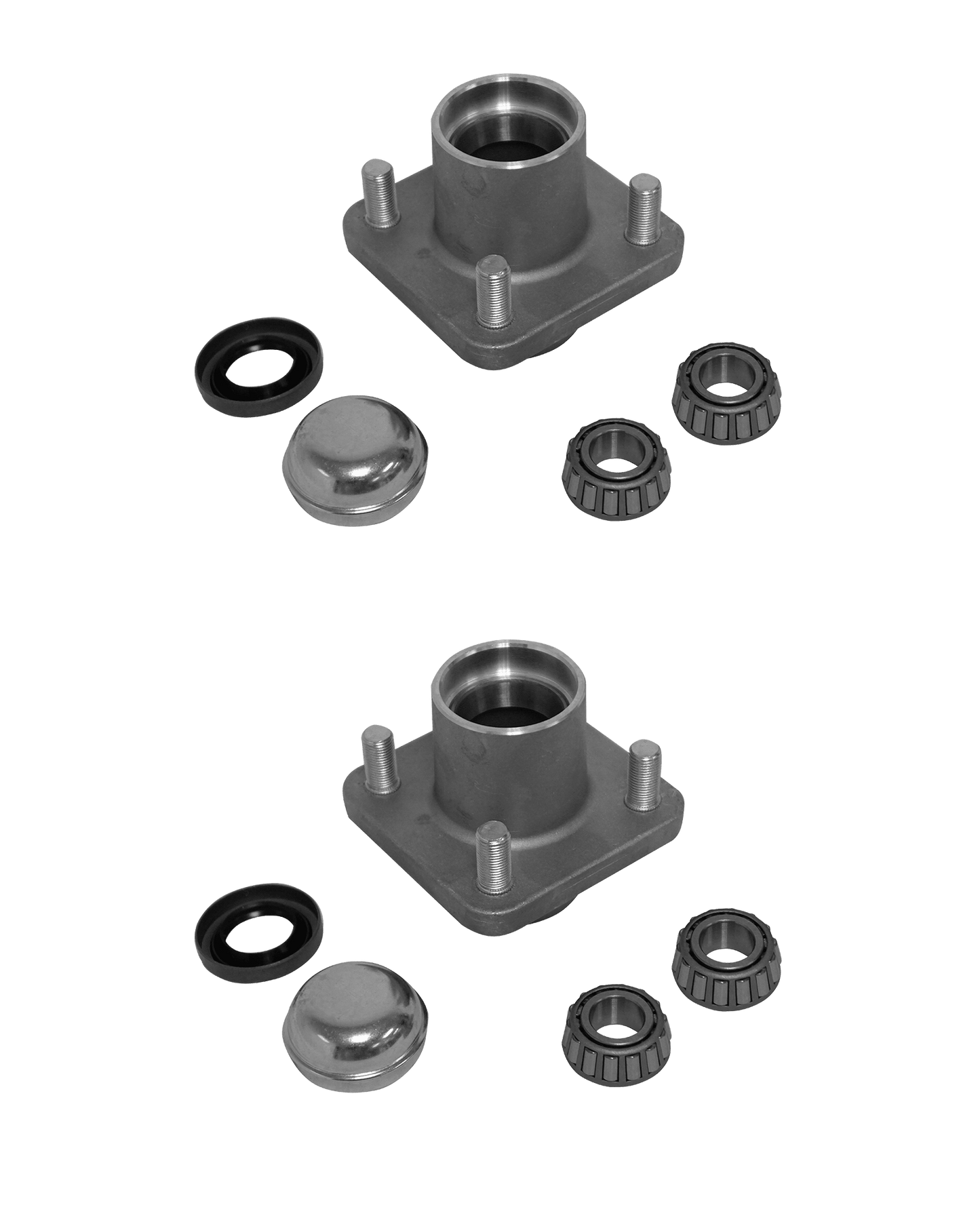 Front Wheel Hub Kit w/Bearing Seals for Club Car DS (1982-2002)