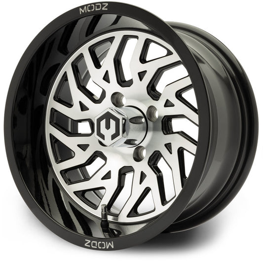 MODZ® 14" Carnage Machined Black Golf Cart Wheel