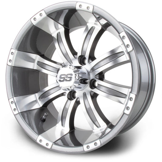 MODZ® Tempest Gunmetal 14" Golf Cart Wheel