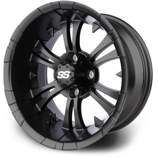 MODZ® Vampire Matte Black 14" Golf Cart Wheel