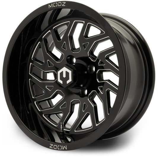 MODZ® Carnage Glossy Black 14" Golf Cart Wheel