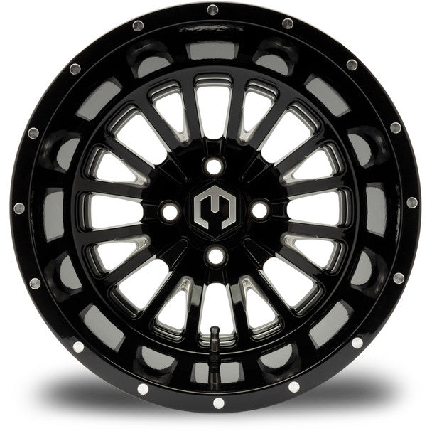 MODZ® Assassin Glossy Black 14" Golf Cart Wheel