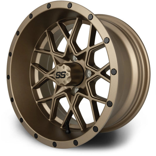 MODZ® Vortex Bronze 14" Golf Cart Wheel