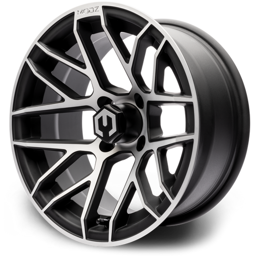 MODZ® Matrix Machine & Black 14" Golf Cart Wheel