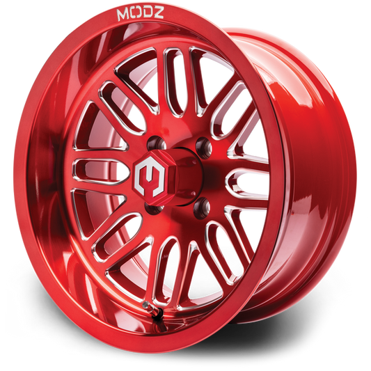 MODZ® Mayhem Red 14" Golf Cart Wheel