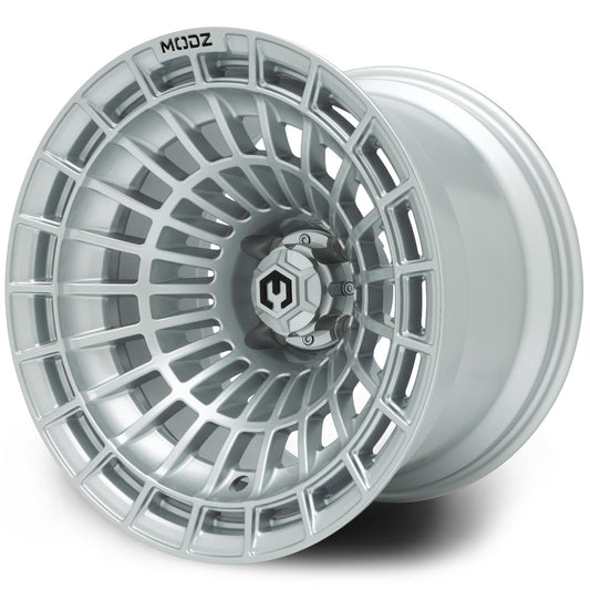 MODZ® Felon Silver 15x10" Golf Cart Wheel